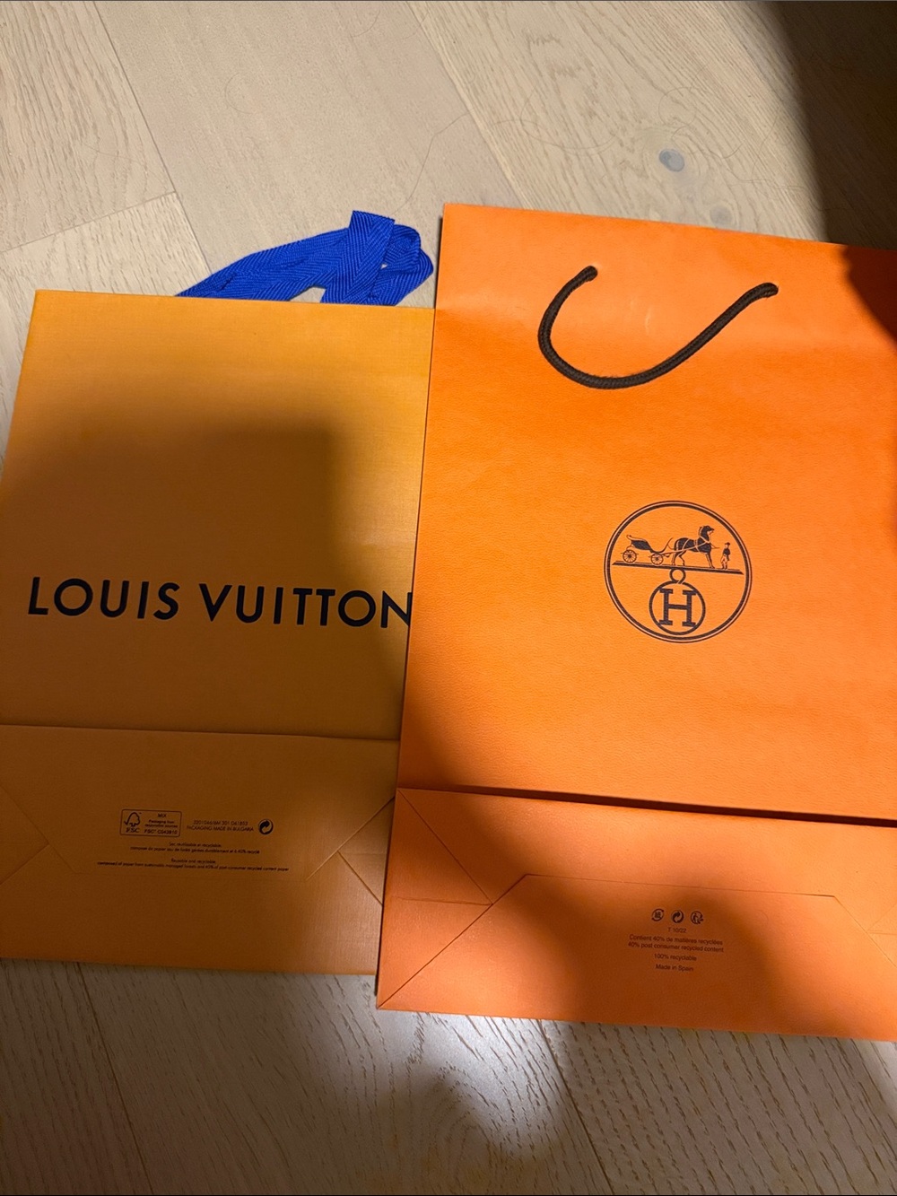 Louis Vuitton Orange Shopping Bag